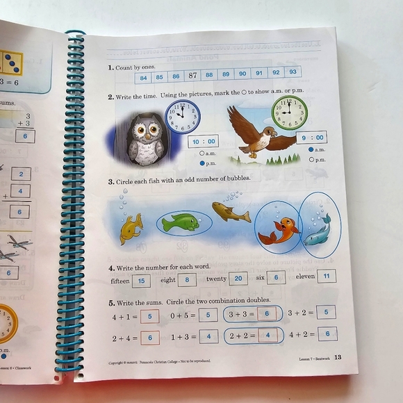 Abeka Arithmetic 2 - Abeka 2nd Grade Teacher Key Work Text Second Edition - Picture 5 of 6